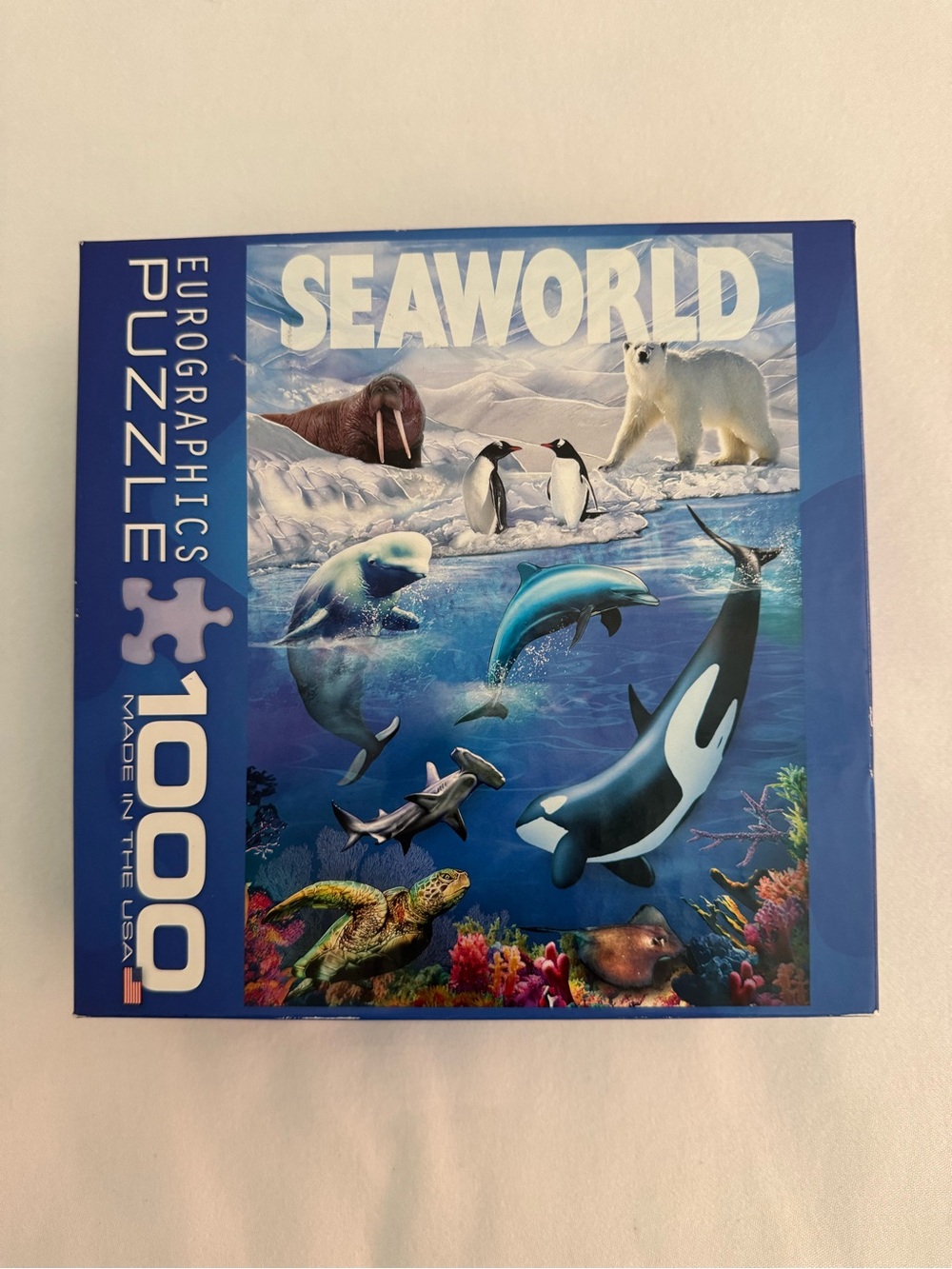 Eurographics 1000 piece puzzle SEAWORLD. EUC. Level:  Difficult.